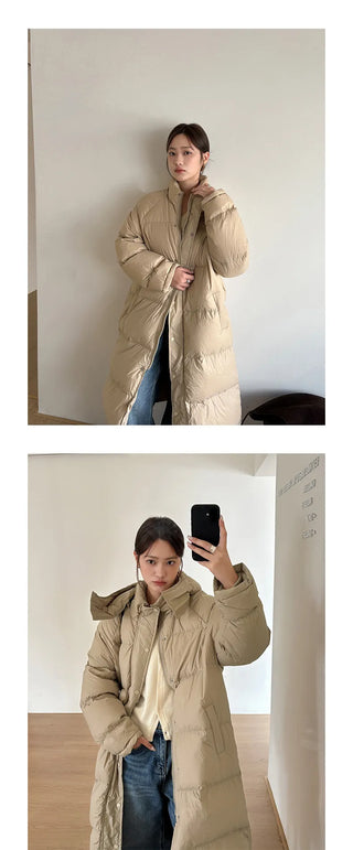 windproof down coat
