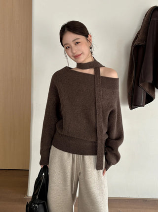 ribbon knit sweater