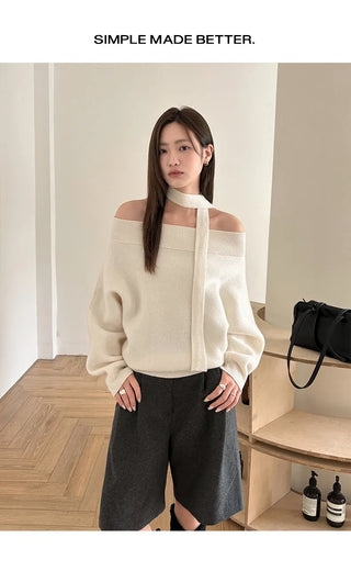 ribbon knit sweater