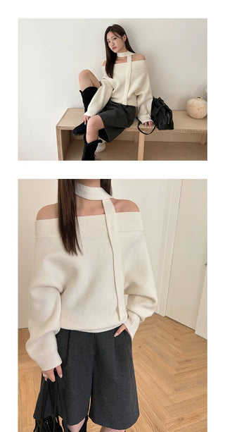 ribbon knit sweater