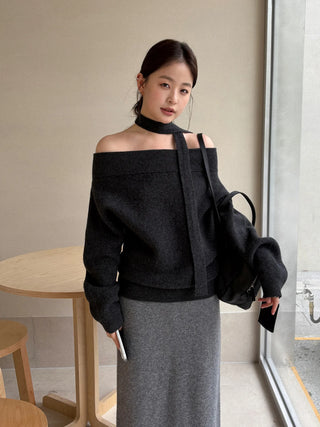 ribbon knit sweater