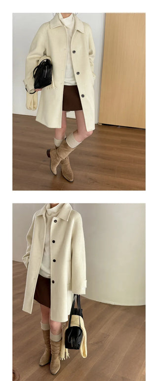 double-sided wool coat