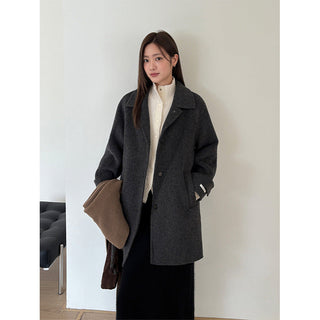 double-sided wool coat