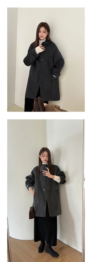 double-sided wool coat