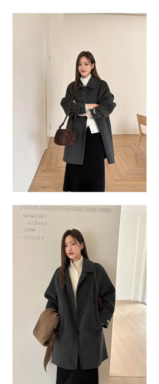 double-sided wool coat