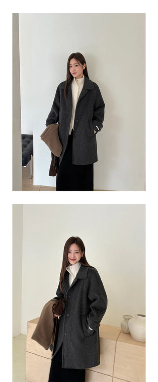 double-sided wool coat