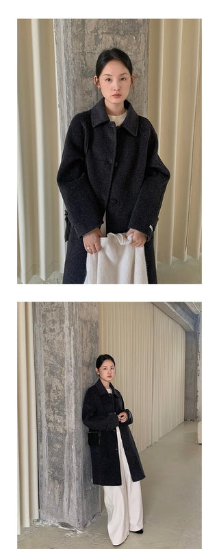 double-sided wool coat