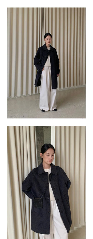 double-sided wool coat