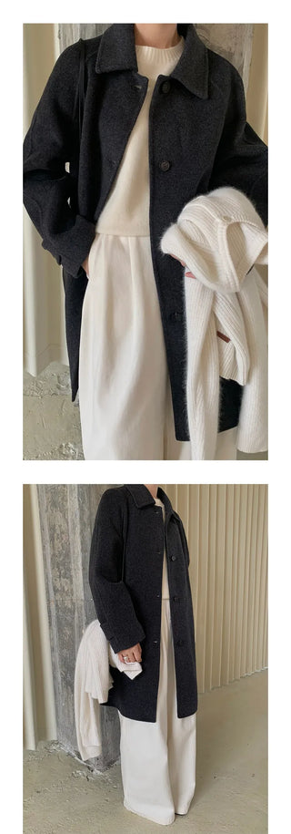 double-sided wool coat