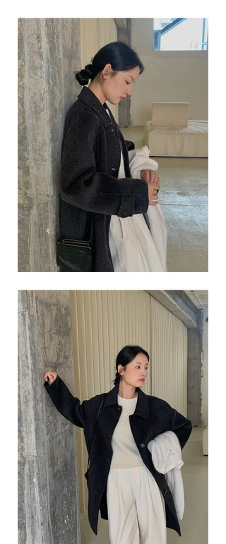 double-sided wool coat