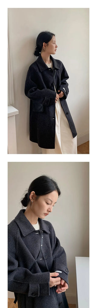 double-sided wool coat