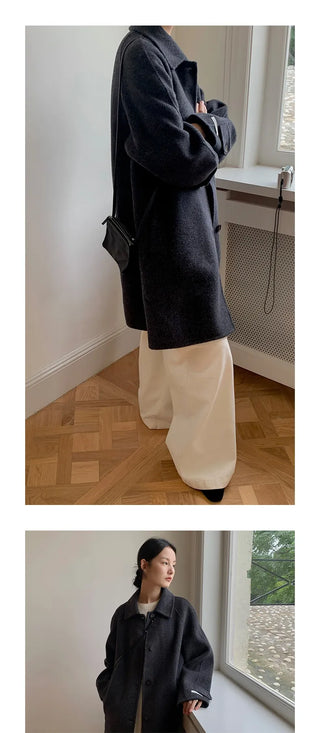 double-sided wool coat