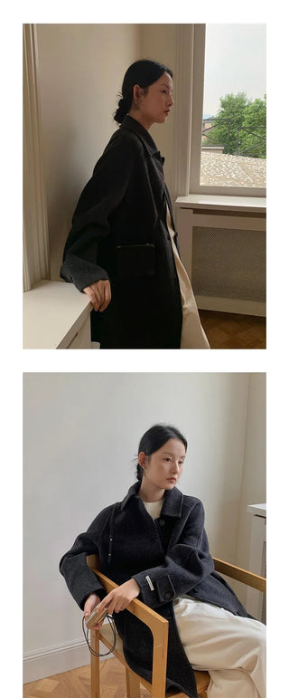 double-sided wool coat