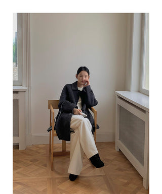 double-sided wool coat