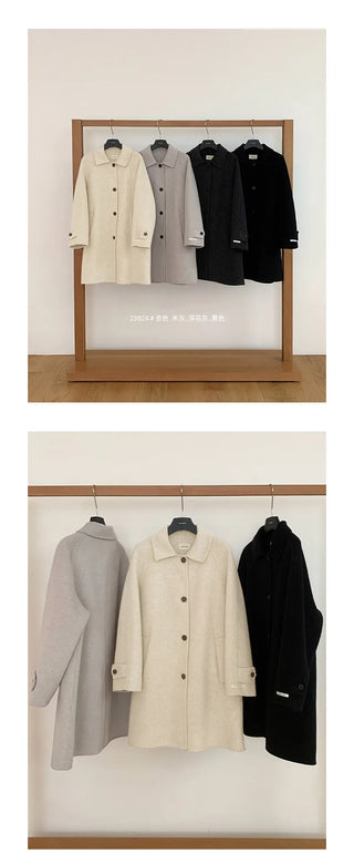 double-sided wool coat