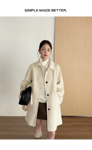 double-sided wool coat