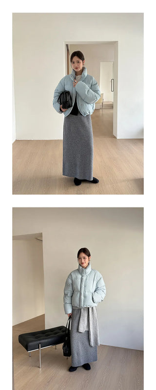 straight knit skirt