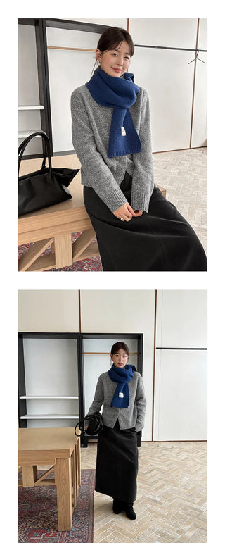 turtleneck knit cardigan