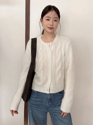 twist knit cardigan