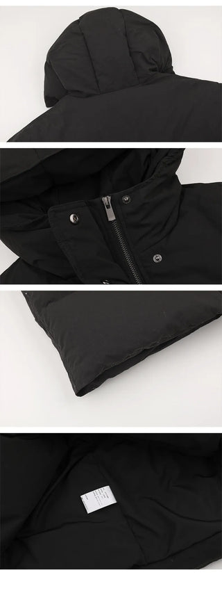 hooded down coat