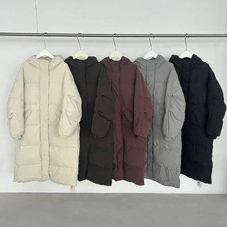 hooded down coat