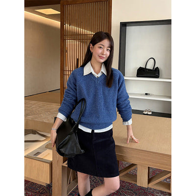 v-neck wool sweater
