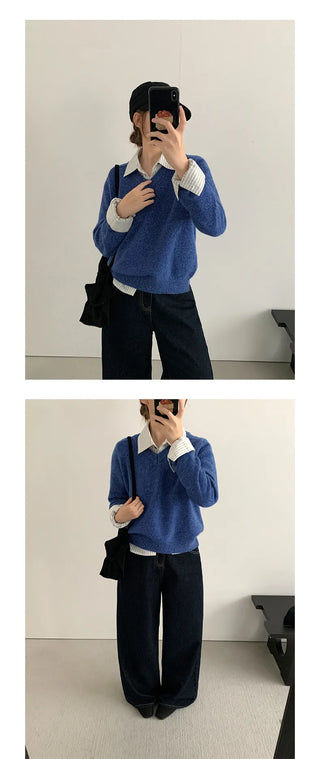 v-neck wool sweater