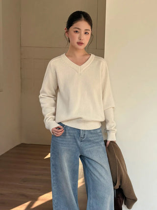 v-neck wool sweater