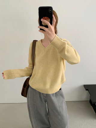 v-neck wool sweater