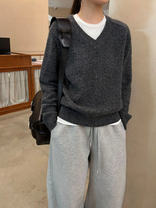 v-neck wool sweater