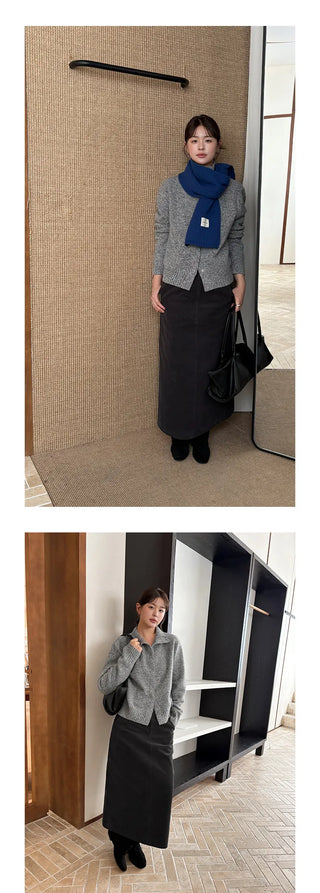 corduroy straight skirt