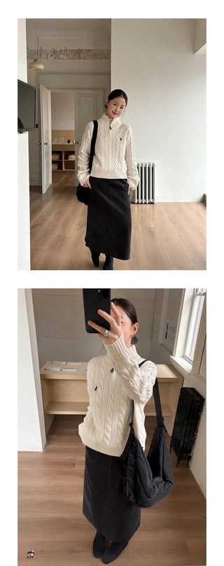 corduroy straight skirt