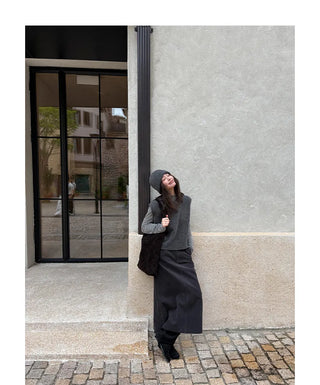 corduroy straight skirt