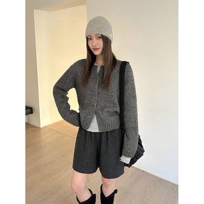 thick knit cardigan