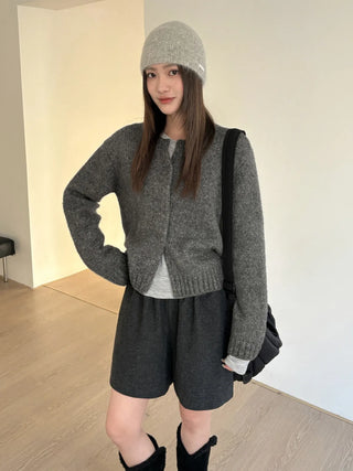 thick knit cardigan