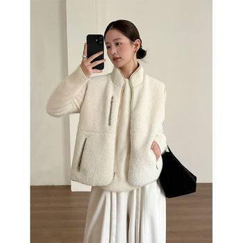 leather fur vest