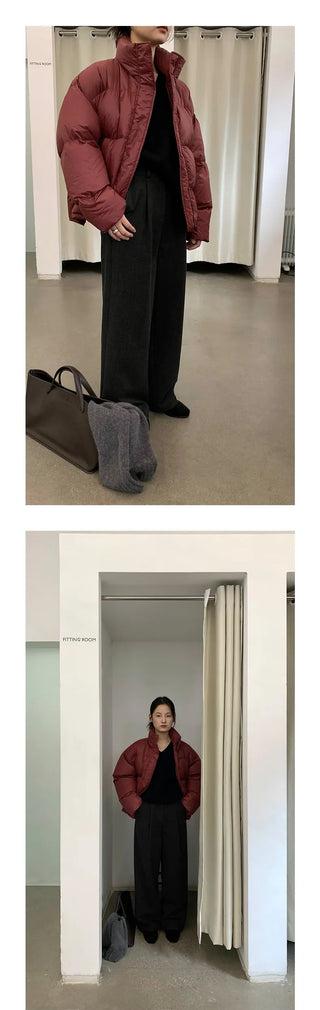 white duck down jacket