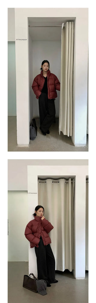 white duck down jacket