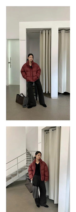 white duck down jacket