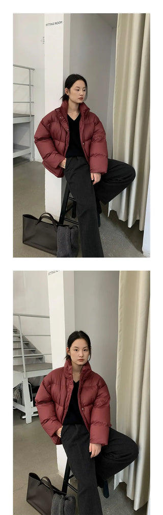 white duck down jacket