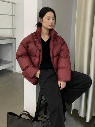 white duck down jacket