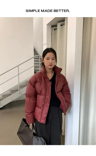 white duck down jacket