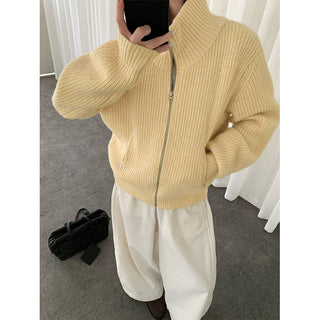 thermal zip sweater