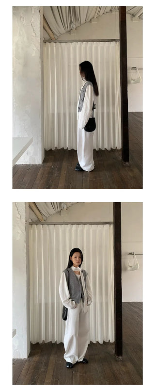 letter embroidery vest