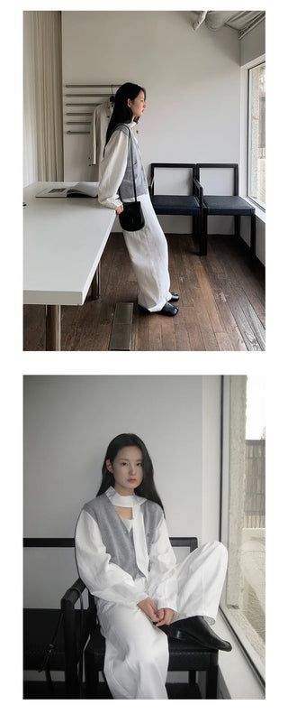 letter embroidery vest