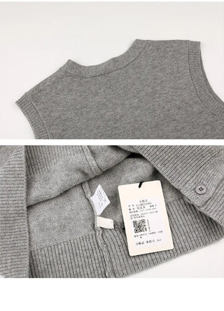 letter embroidery vest