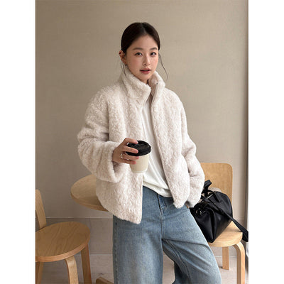 imitation lamb coat