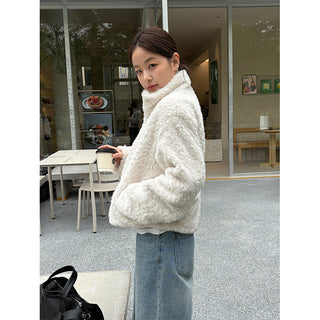 imitation lamb coat