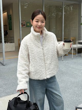 imitation lamb coat