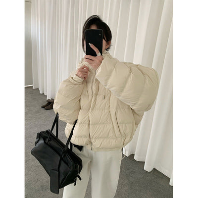 hooded down jacket